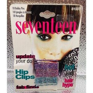 Vintage SEVENTEEN Bobby Pins Hair Clips Hip Clips 1998